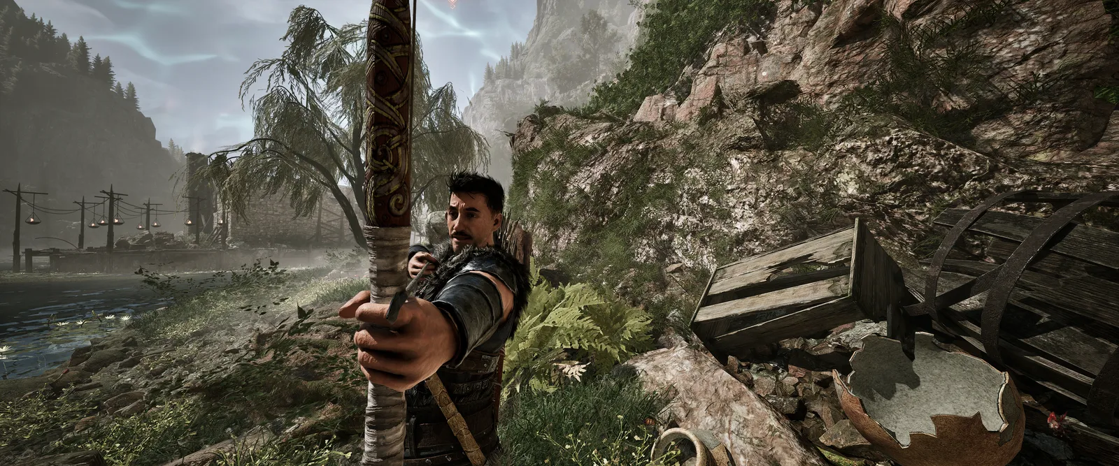 Hänno am Fluss, den Bogen auf dem Rücken, Gothic 1 Remake