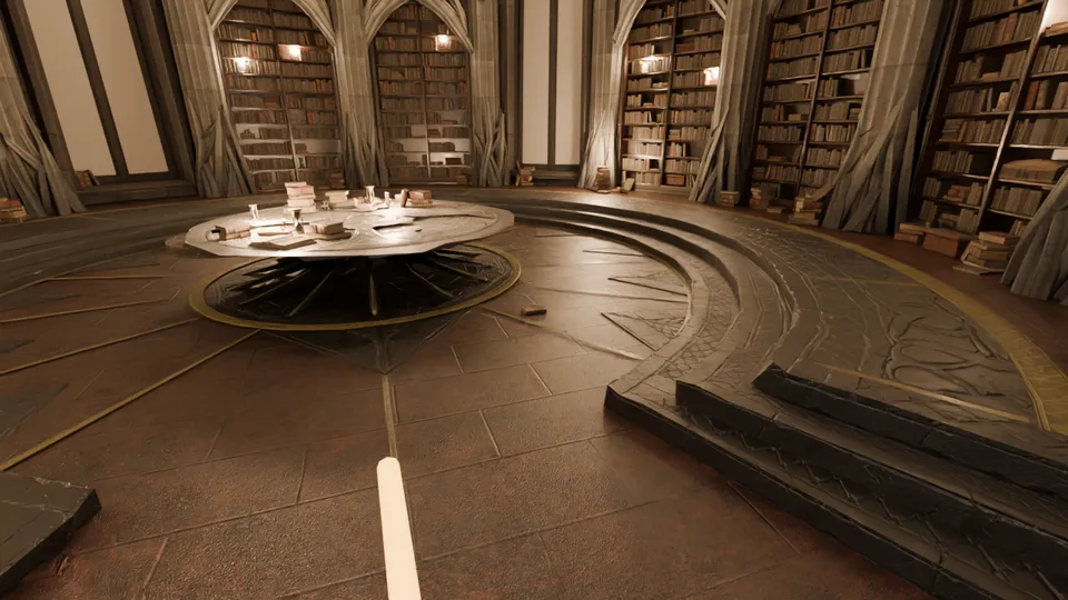 Ziel: Bestiarium V in der Bibliothek